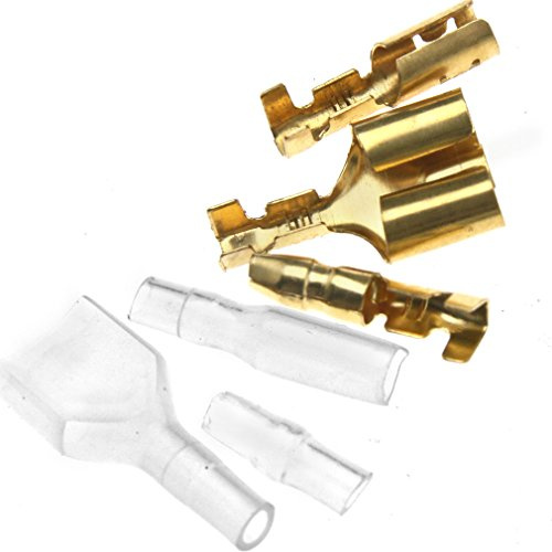 40tlg 3.9mm Quetschverbinder Rundsteckhülse Kabelschuhe Steckverbinder Set