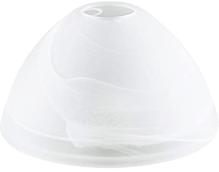 ORION LIGHTSTYLE Lampenschirm Lampenglas Leuchtenglas Ersatzglas Alabaster Ø 170mm 17cm Alabasterglas für Fassung E27 Loch 42mm Glas matt