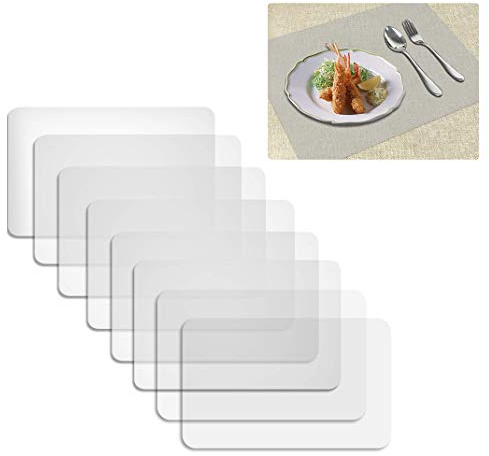 iSuperb Set di 8 Tovagliette Americana Non-scivolose Lavabile Tovagliette Non-scivolose Resistenti al Calore Kitchen Placemat