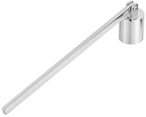 EXCEART Edelstahl Kerzenlöscher Silber Kerzenglocke Flammenlöscher Kerzenabdeckung Feuerlöscher Candle Snuffer Kerze Werkzeug Zubehör für Weihnachten Geschenke Dekoration