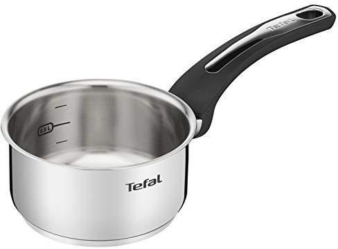 Tefal Emotion Casseruola 14 cm in acciaio inox, garanzia 10 anni, base spessa per una diffusione di calore omogenea, design elegante, manico robusto, induzione E3012704