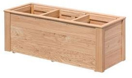 WEIDENPROFI Pflanzkasten, Blumenkasten exklusiv aus Lärchenholz, Größe (LxBxH): 101 x 38 x 39 cm