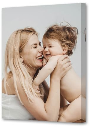CCWACPP Benutzerdefinierte Leinwand Wandbilder Personalisierter Foto auf Leinwand Druck Benutzerdefinierte Leinwanddrucke mit Ihren Fotos für die Wanddekoration Mit Rahmen 13x18 cm