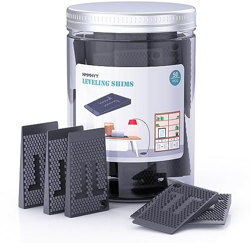 Spessori in Plastica 50 Pezzi,Spessori Per Mobili,Spessori in gomma,Cunei Per Mobili Set forti e Durature, Livellamento fai da te per tutti i tipi di mobili e superfici,Durable and Stackable