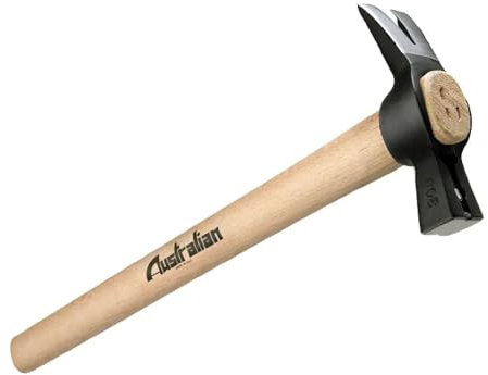 La zappa Martello per carpentiere con manico in legno di frassino verniciato (250 gr/450 mm)