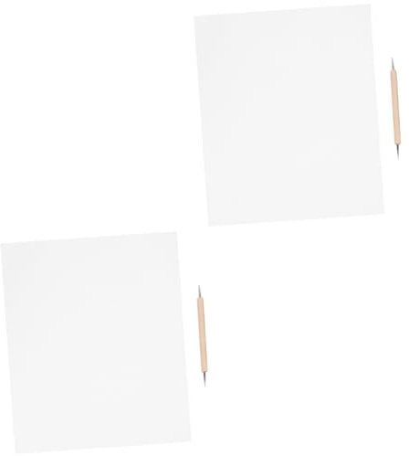20 Stk Kreuzstichzeichnung Kohlenstoff kreuzen Kohle-Pauspapier werkzeug Überweisungs Papier Kreuzstichkohle Kohlenstoff nähen Handbuch Transparentpapier häkeln Kopierpapier Weiß