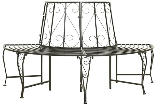 Rantry Baumbank Halbrund 160 cm Stahl Gartenmöbel Model313034