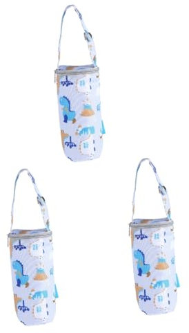 Toyvian 3pezzi Borsa Termica Per Bottiglie Di Latte Per Sacchetto Termico Compatto Per Poppatoio Design Pratico Per Passeggini e Borse Da Pannolino Facile Da Trasportare e Compatibile Con