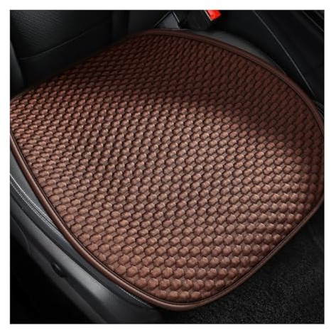 JNNJ 2 Stück Sitzkissen Auto Vordersitze, Auto Sitzauflage Sitzkissen Sitzbezüge Avec Fond Antidérapant, Anti Rutsch Autositzschoner, Für Auto Vordersitz(Kaffee)