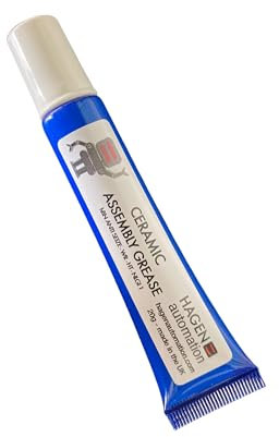 Hagen Automation Titanium Safe Ceramic Assembly Grease – 20 g Anti‑Seize Paste (hBN) – High‑Temp Up to 1200 °C – Galvanic Corrosion Protection for Titanium, Stainless, Aluminium Interfaces