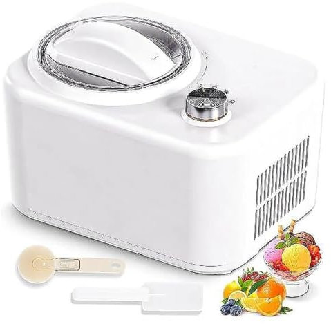 POAXSSW Máquina automática for Hacer Helados con compresor, sin precongelación, máquina for Hacer Helados de 3 Modos, función de Mantener Fresco, máquina de Yogur Helado
