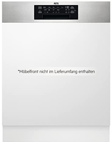 AEG Teilintegrierter Geschirrspüler 60cm / Spülmaschine Serie 9000 - ComfortLift Hebefunktion/Energieklasse A/Besteckschublade/personalisierte Zeit-Steuerung/leise 41dB / 14 MG / FEE9680APM