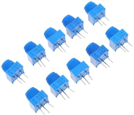 JECOMPRIS 10stücke Trimmpotentiometer Mit Knopf Assorted Kit Breadboard-trimmpotentiometer-kit Widerstände-trimmpotentiometer-sortiment Widerstände-potentiometer-sortiment Für Audiogeräte Un