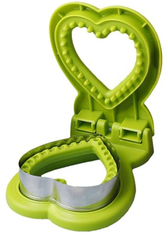Sandwich-Ausstechform – Frühstückstoast-Ausstecher, niedlicher Sandwich-Maker | lustige Frühstückstoastform mit humanisiertem Design, Herz-Design, Sandwich-Schneider für Kinder, Zuhause, Küche, 14 x