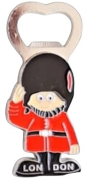 London Souvenirs Metall-Kühlschrankmagnete – britischer Union Jack England Magnet – Londoner Flaschenöffner-Magnet (1, silberfarbener Flaschenöffner)