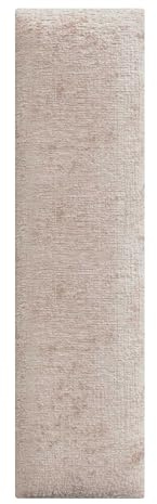 DHOME Set von 1 Polsterpaneel aus Premium Ökologischer Wolle Selbstklebend für Wände Akustische Absorber Stoßschutz Kopfteil Dekoration für Zuhause und Schlafzimmer (Beige, 60x20cm, x1)