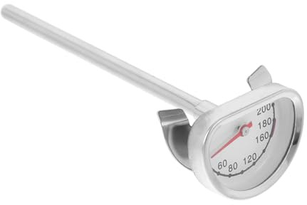 Gogogmee Termometro Misurazione Precisa della Temperatura con Supporto Design Facile da Usare in Acciaio Inossidabile per Olio da Cucina per Frittura e Cottura Domestica