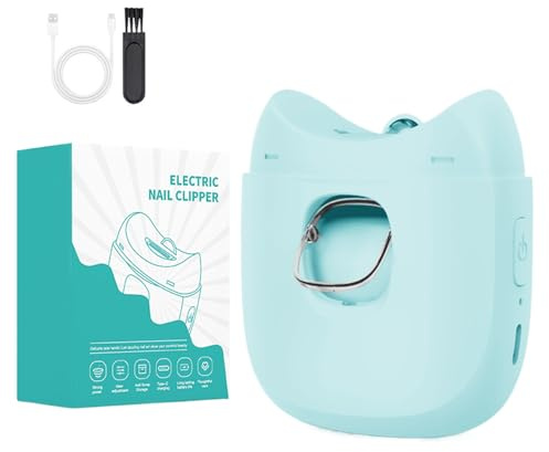 Limette Unghie Elettrica Bambino – Smerigliatrice LED Per Bambini E 7,5x6cm | TagliAutomatico Sicuro, Trattamento Delicato Micosi Unghie E Strumento Toelettatura Per Lattanti E