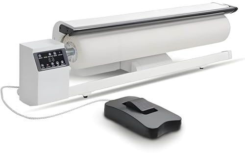 Máquina de prensa de plancha de vapor con pantalla táctil y control de pedal para planchar ropa y ropa de cama