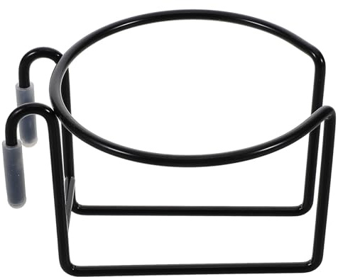 Gadpiparty Portavasos Colgante Diseño Antideslizante y Estructura Estable en Hierro Negro para Carrito de Compras para Tazas de Café y Bebidas