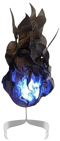 Juyutdey Halloween Magic Fire Ball on the Hand Home LED Decoration Fireball Exquisite Ornaments Party High Guality Black