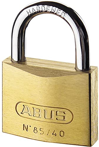 ABUS Vorhängeschloss Messing 85/70 gl.-0121 - gleichschließend - für Kellertüren, Schuppen u. v. m. - wetterfest - gehärteter Stahlbügel - ABUS-Sicherheitslevel 8