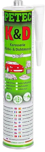 1x PETEC K & D Karosserie Klebe & Dichtmasse Kleber Klebe Weiß 310 ML 94530