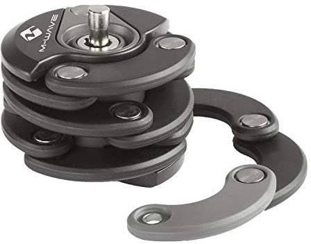 M-Wave Fahrrad Falt-Disc-Schloss F600D Schloss mit Clip-on Halter - 01200159
