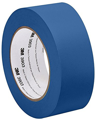 3M 3903 Vinyl Duct Tape - 2 in. x 150 ft. Blue Rubber Adhesive Tape Roll with Abrasion, Chemical Resistance. Sealing Tapes