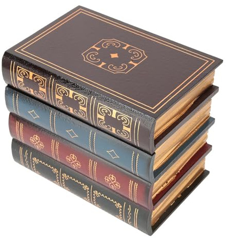 Hztyyier Boîte de Rangement Décorative en Forme de Livre Vintage, 16 x 13,2 cm, pour Bureau et Maison