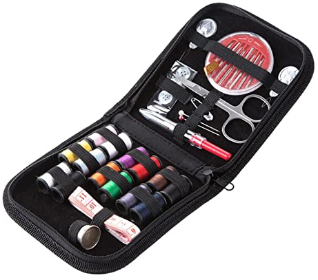 Rianpesn Travel Sewing Kit for Adults - Portable Sewing Accessories with Storage Bag,Sewing Kit for Travel, Adults, Beginner, Kids Contains Thread, Scissors, Needles, Measure etc