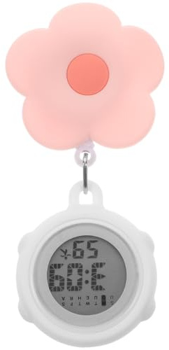 Hemobllo Pocket Watch Digital Watch - Retractable Clip On Pocket ES for Women