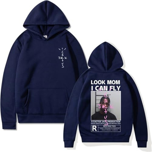 EVERLUCK Travis Hip Hop Fans Hoodies Mens Scott Wish You Were Here Felpe Donna Astroworld Look Mom I Can Fly Hoody Jumper, 03 Travis Felpa con cappuccio, M