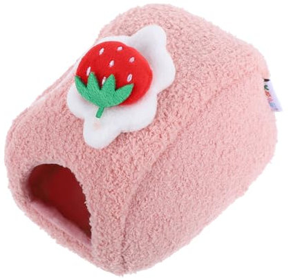 GRIRIW Plüsch-Hamster-unterschlupfhaus Warmes Winternest Für Kleintiere Abnehmbares Bett Für Hamster Und Kleine Haustiere Spielbereich Für Hamster Einfache Reinigung Für Hamster-versteckh