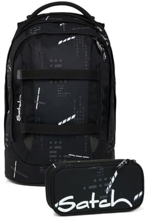Satch pack Schulrucksack Set 2tlg. inkl. Schlamperbox (Ninja Matrix)