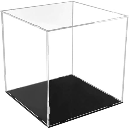 Exhumky Scatola Di Vetrina Acrilica Trasparente Display Case Per Palloni Da Calcio Basket E Modelli Da Collezione Resistente Perfetto Per Casa Ufficio
