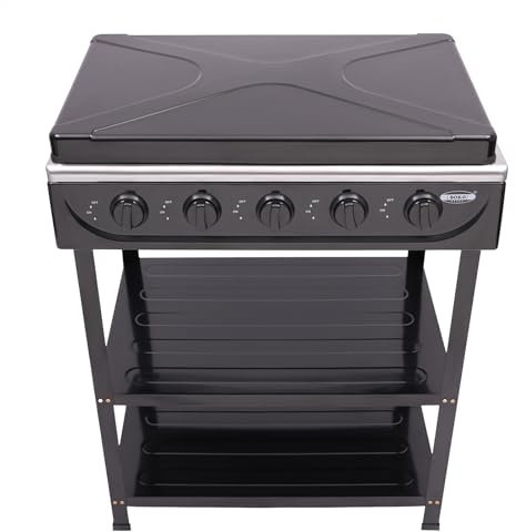 Cocina de gas natural con 5 quemadores, 2,5 kW Independiente Cocina de gas natural, Cocina de gas para camping, Pesca