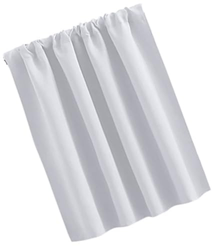 Itkcozcg Cortinas opacas para ventanas pequeñas, aisladas, paneles cortos con bolsillo para barra, cortinas térmicas