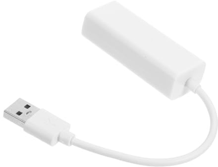 HONMEET Adattatore USB 2.0 Ethernet Gigabit Bianco Trasferimento Dati Veloce e Connessione Continua, Adattatore Rj45 Professionale per Rete senza Driver