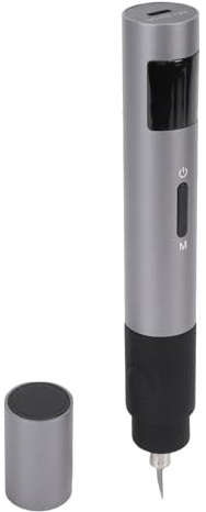 Fockety Cortador Ultrasónico, Herramienta de Corte Eléctrica de Mano con Luz LED y 3 Engranajes para Impresión 3D de Resina de Madera Plástica, de Vibración Mejorado para Esmerilar y