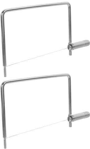 EPIGEIST 2 Pièces Coupe-fromage Fil Inox Trancheuse Manuelle à Fil pour Beurre Légumes et Gâteau Outil Cuisine Multifonction Ergonomique et Résistant Corrosion