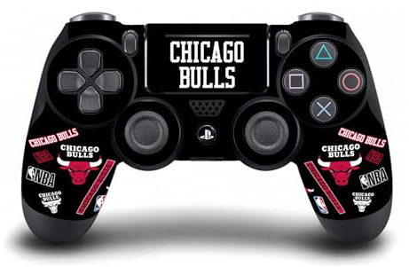 Head Case Designs Officially Licensed NBA Sticker Collage Chicago Bulls Vinyl Sticker Gaming Skin Decal Cover Compatible With Sony PlayStation 4 PS4 DualShock 4 Controller