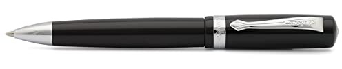 Kaweco STUDENT Kugelschreiber Schwarz I Business Kuli aus hochwertigem Acryl I Edler Kugelschreiber mit Geschenk-Box aus Metall I Nostalgischer Drehkugelschreiber 13 cm