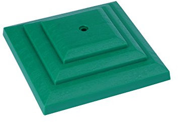 20 x Linic Plastic Fence Post Caps, Green, 3, Rot Proof. (GT0046). UK Made. Free UK Postage