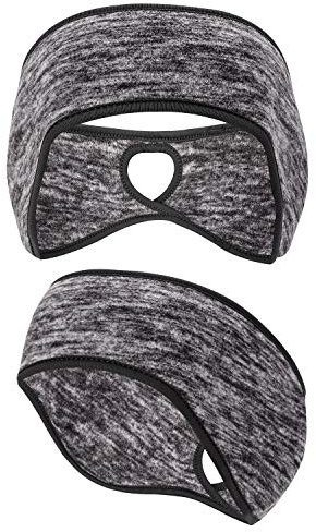 Oumers 1Paar Damen Pferdeschwanz Stirnband, Ohrwärmer Ohr Wärmer Stirnband für Damen und Herren Winter Laufen Yoga Skifahren außerhalb des Sports