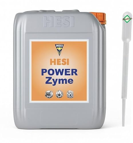 Hesi Power Zyme 10 liter - Odla gödselmedel Naturlig gödningsmedel Rotaktivator Inomhusväxter Bio flytande organisk