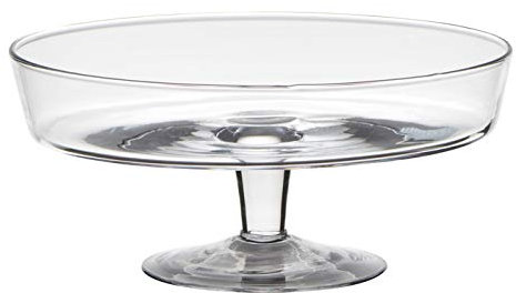 Glasschale auf Fuß Cylinder H. 10,5cm D. 24,5cm rund transparent Hakbijl