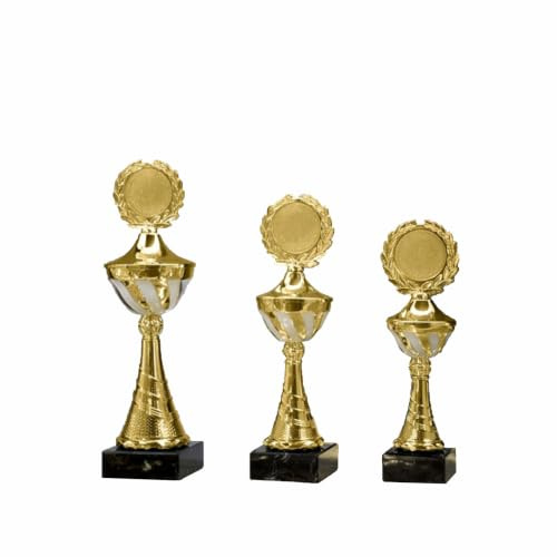 JSSC Neugart GmbH Pokalserie, 3-er Serie, Pokale mit Wunschgravur für Fussball, Tennis, Poker, Skat, Dart, Basketball
