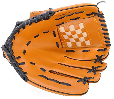 KUANDARMX Hohe Elastizität Baseballhandschuh Sport Batting Gloves Catcher's Mitt mit PU-Leder für Erwachsene Jugendliche Teenager Kinder Anwesend