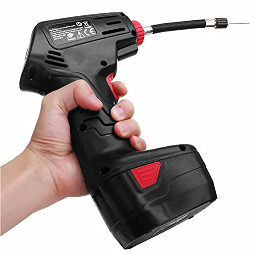 GMtes Gonfiagomme Cordless, Compressore d'Aria Portatile Portatile con Batteria Ricaricabile,Gonfiatore per Pneumatici a Batteria per Auto, Moto, Bici e gonfiabili